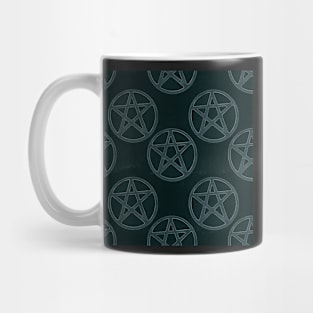 Turquoise Stone Pentagrams Mug